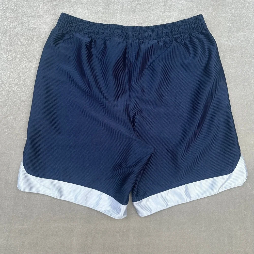 Vintage Nike Basketball Shorts Men's Large Navy White Y2K Swoosh Athletic